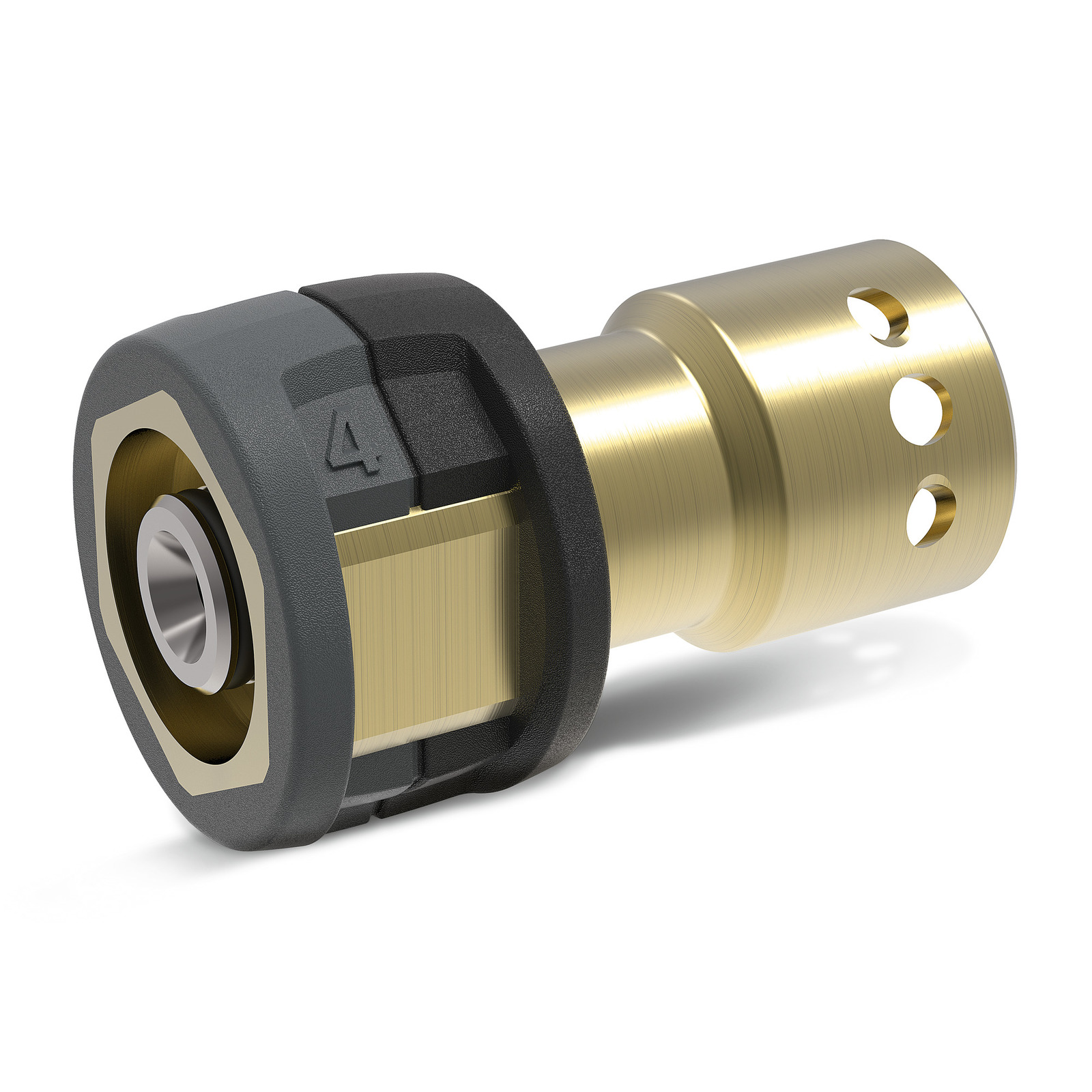 Kärcher 3/8" Quick Connect Brass Coupler - M22 Male 14mm, 4000 PSI