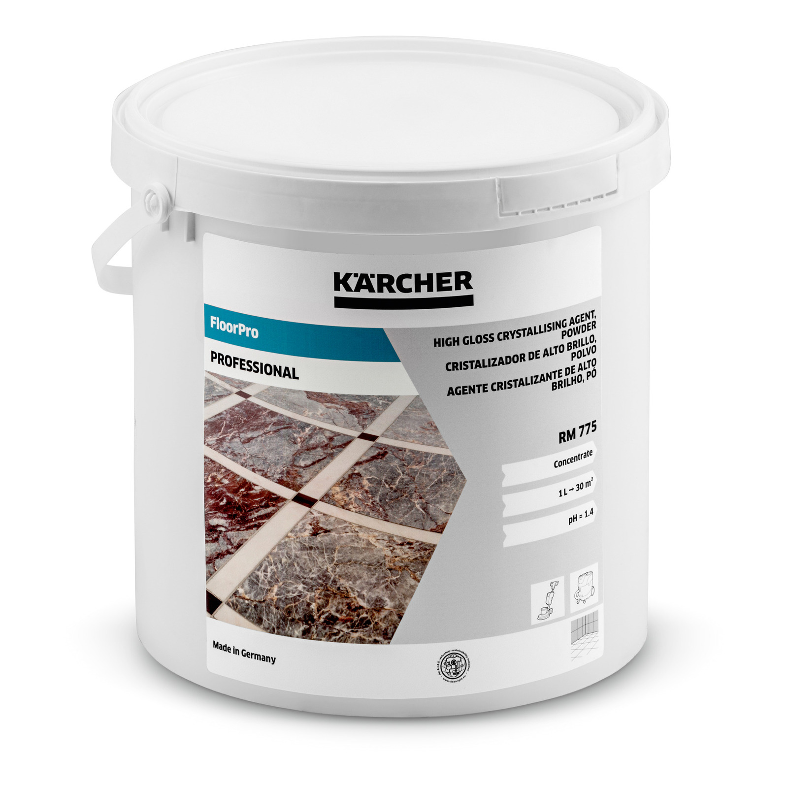 E-shop Kärcher Krystalizační přípravek pro vysoký lesk RM 775, prášek, 5kg