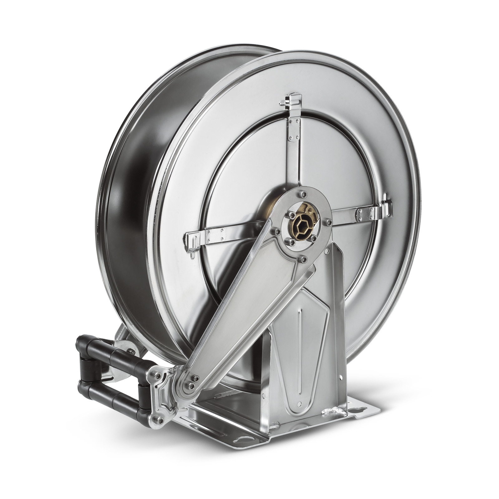 Automatic stainless steel hose reel, 20 m