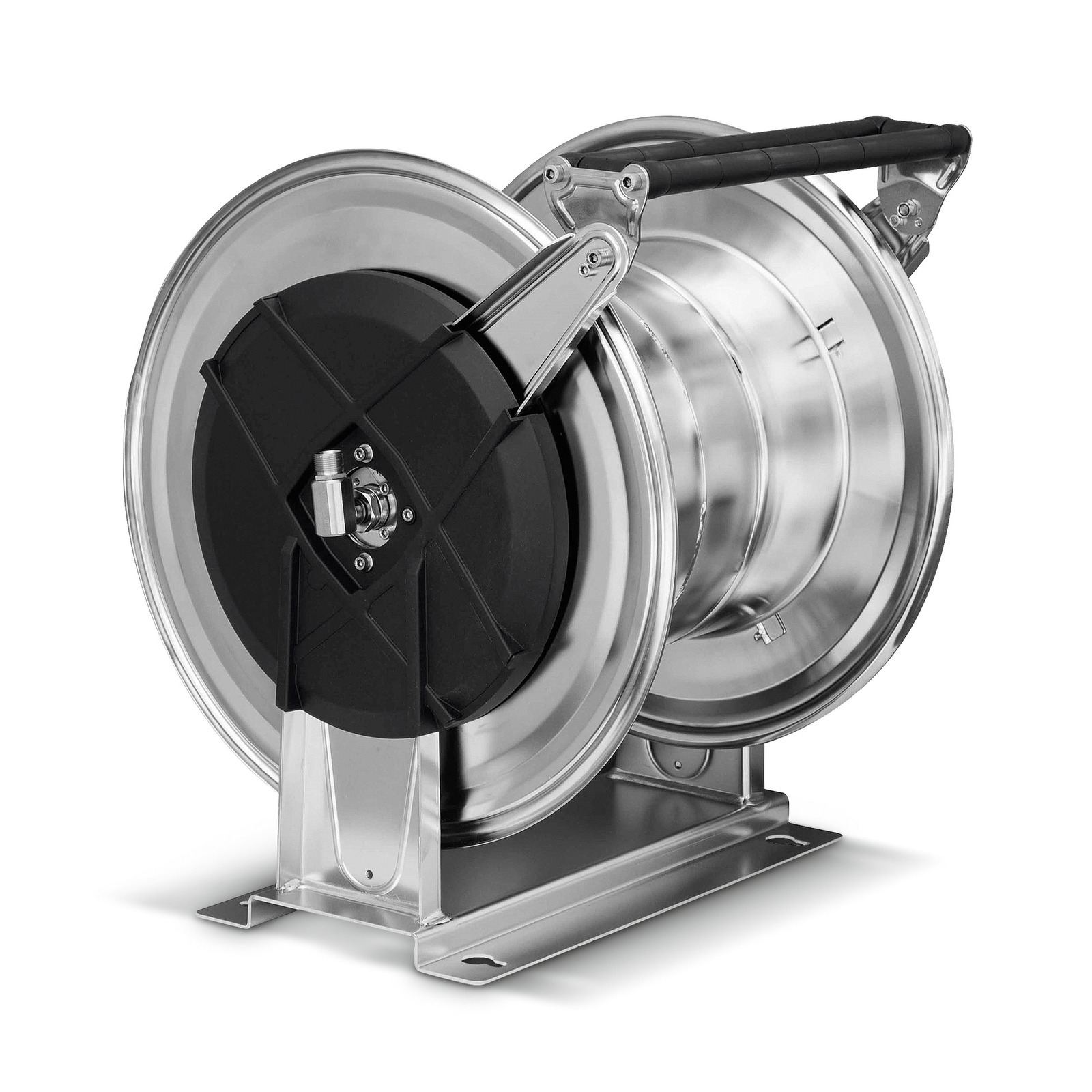 Automatic stainless steel hose reel, 40 m