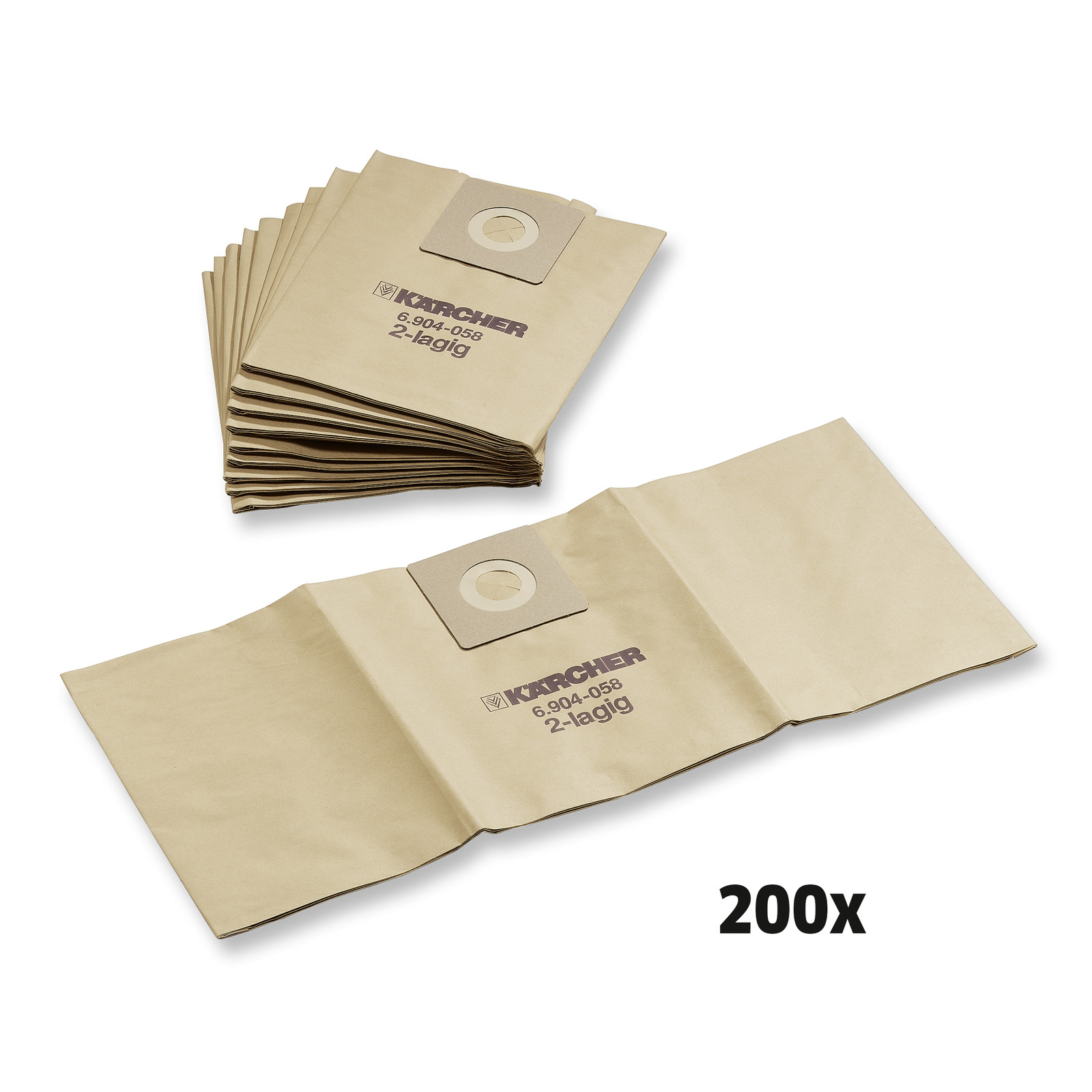 E-shop Kärcher Papírové filtrační sáčky, 200 ks, T 12/1, 200 x , T 12/1