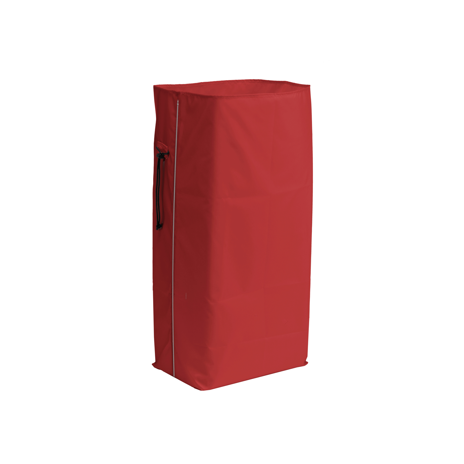 Rubbish bag with zip, red, 120 l