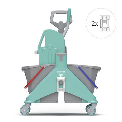 Premium Double bucket Kit uni wringer 2xMultiLink 2x15L