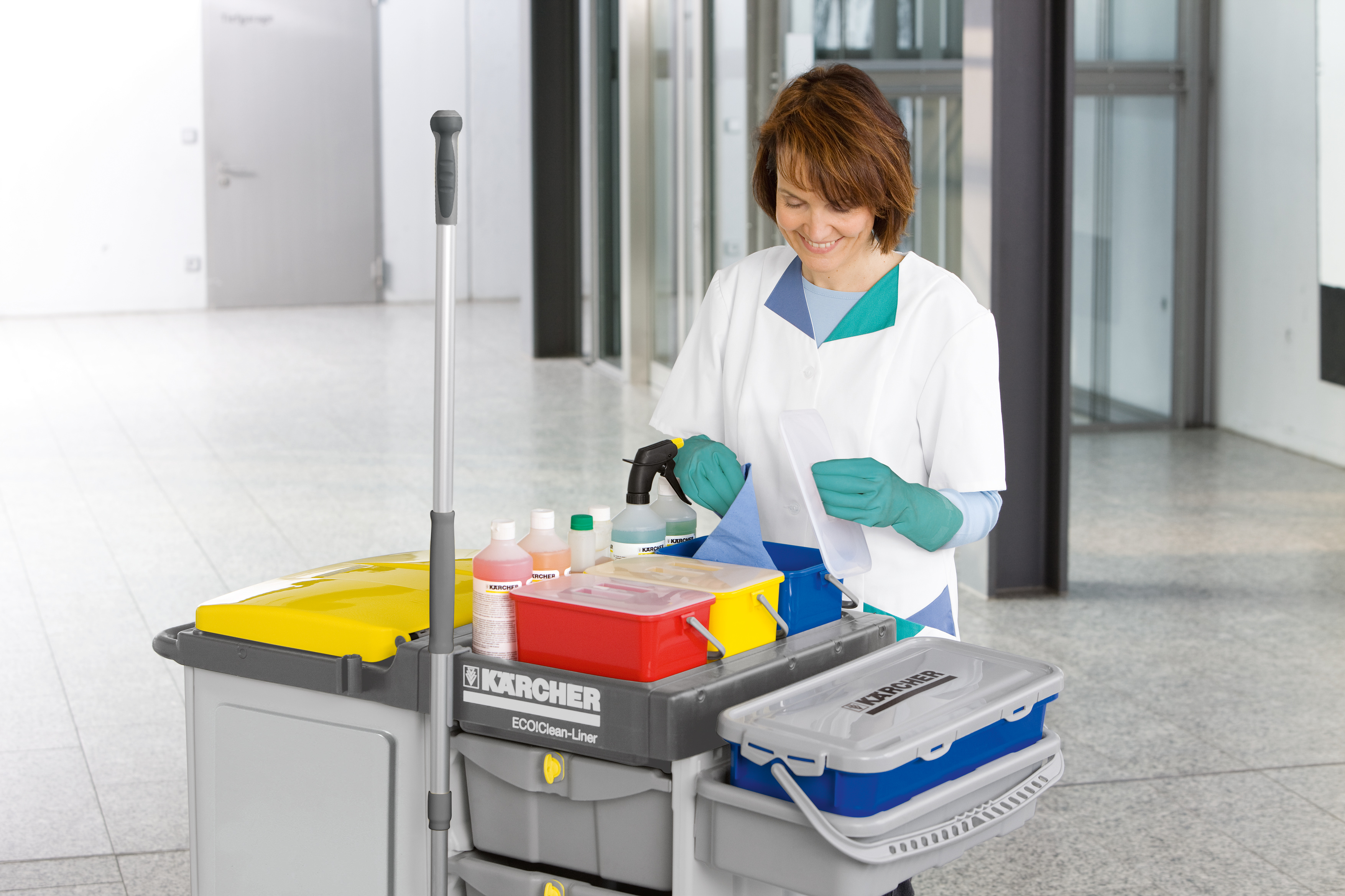 Oberflächenreinigung mit dem Vier-Farben-System Hygienische Oberflächenreinigung mit dem Vier-Farben-System