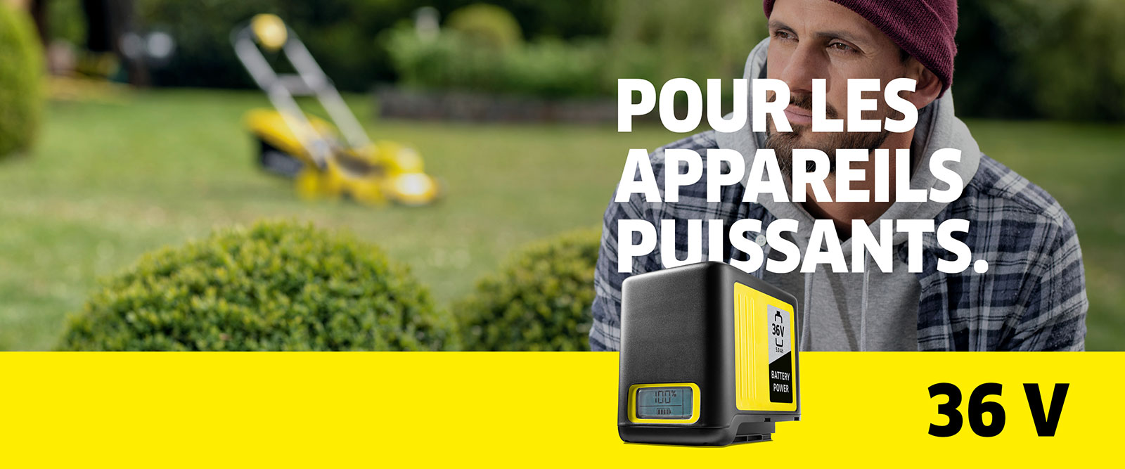 Plateforme de batterie 36 V Kärcher Battery Power Plateforme de batterie 36 V Kärcher Battery Power: pour les appareils puissants