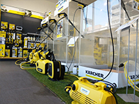 高圧洗浄機デモ