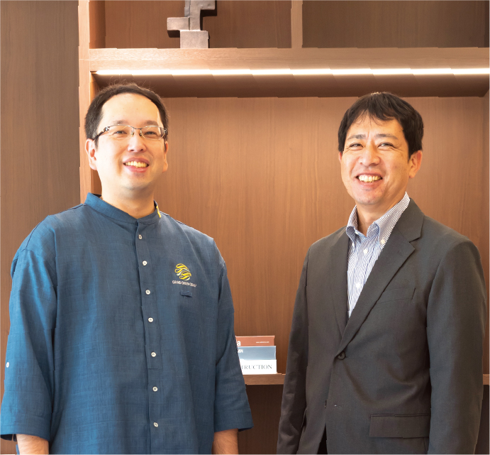 阪急阪神クリーンサービス株式会社 大園直人氏（左）苺谷裕久氏（右）