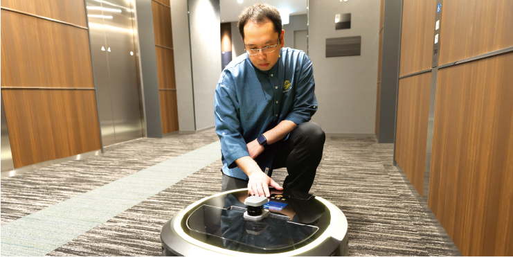 グラングリーン大阪の清掃計画は、「コードレス化」と「ロボットの活用」を前提に進めた