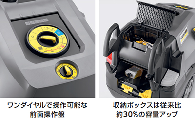 操作性と収納力の向上