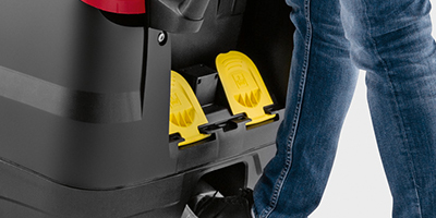 2種類の洗浄剤タンクで準備を効率化