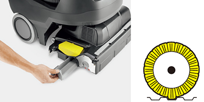 凸凹床での高い洗浄力。除塵作業も不要
