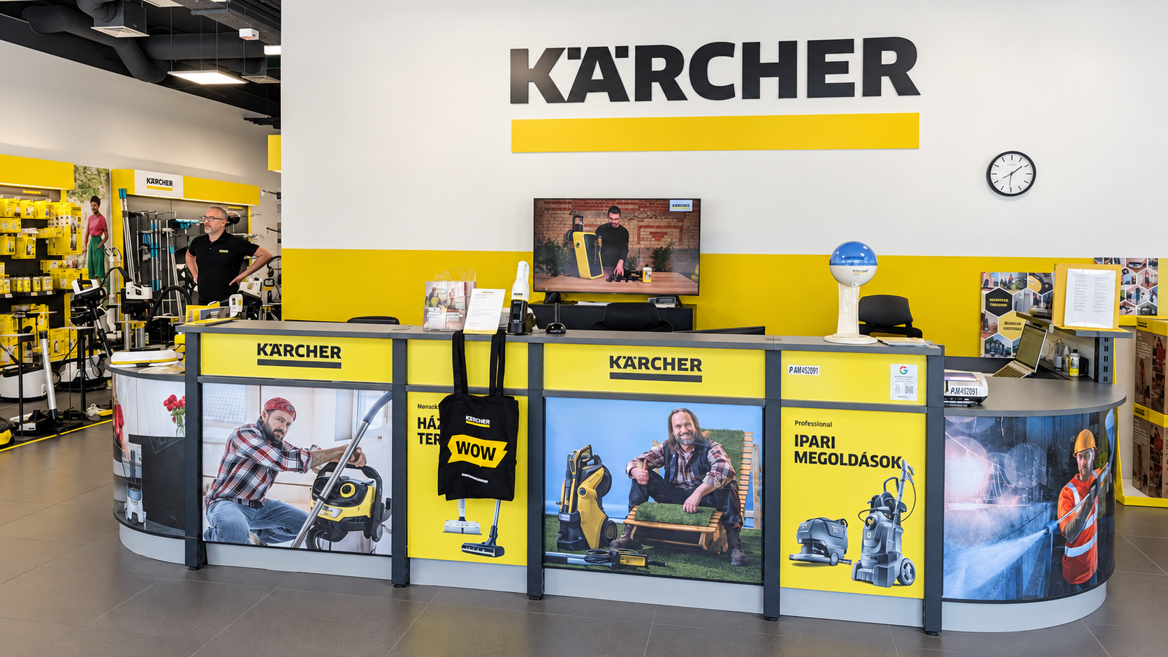 Kärcher Center Pest üzlet külső nézete a Váci úton