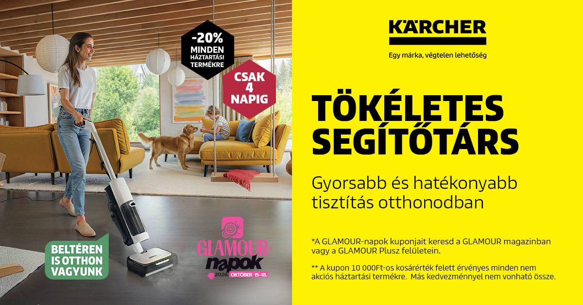 Kärcher GLAMOUR-napok 2026 – 20% kedvezmény a háztartási termékekre