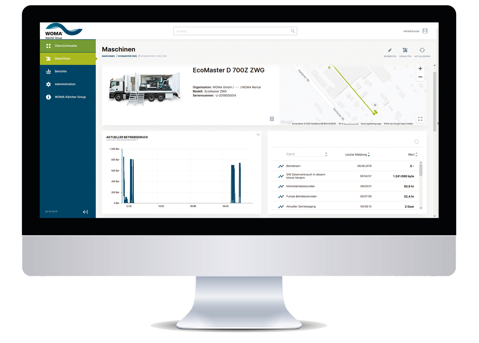 WOMA Telematics Dashboard_Monitor_white