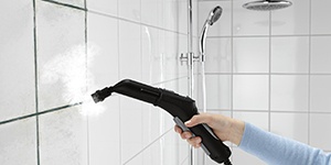 Rengöring av badrumsfogar med ångtvätt