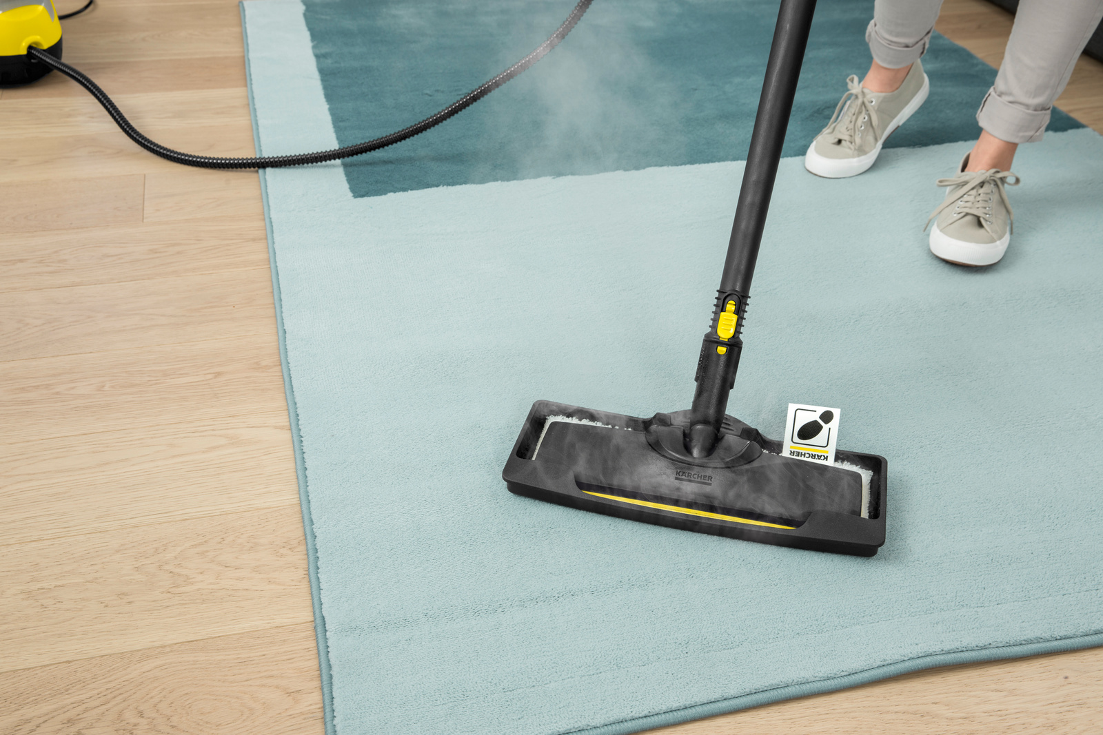 Karcher SC 3 EasyFix Upright Steam Mop with Carpet Glider Accessory