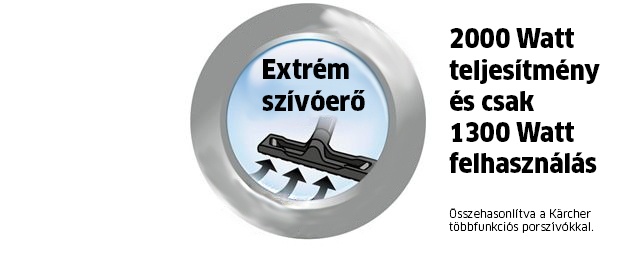 Rendkívüli szívóerő Rendkívüli szívóerő