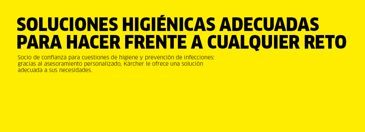 Visión general de equipos para soluciones de higiene y desinfección Kärcher