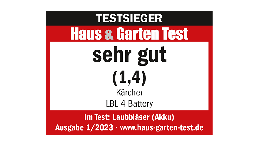 Soplador de hojas KARCHER LBL 4 BATTERY. 1.445-150.0 - Kärcher Distribuidor  Oficial Lecasa