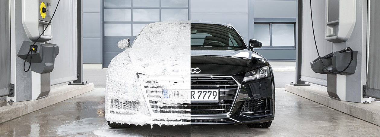 Branchenloesungen Automotive Kaercher Reinigungskonzepte für Autohäuser und Tankstellen