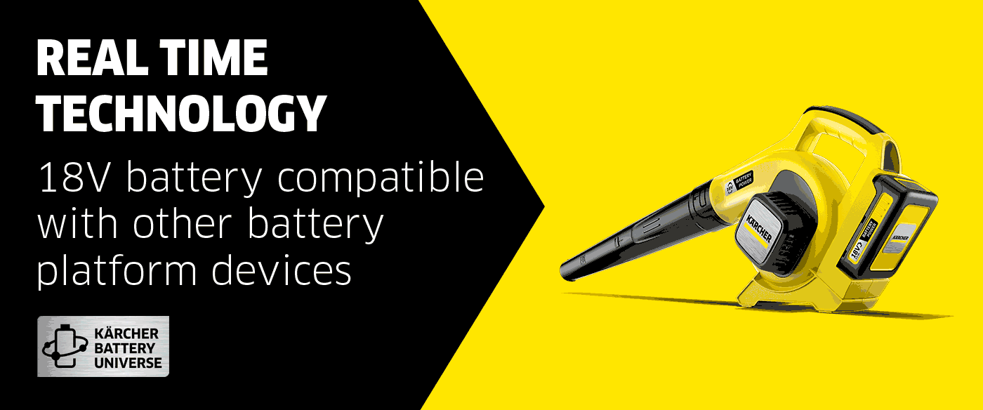 Product range from Kärcher – cleaning devices with exchangeable battery