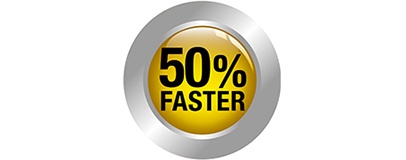 50 % brže 50 % brže