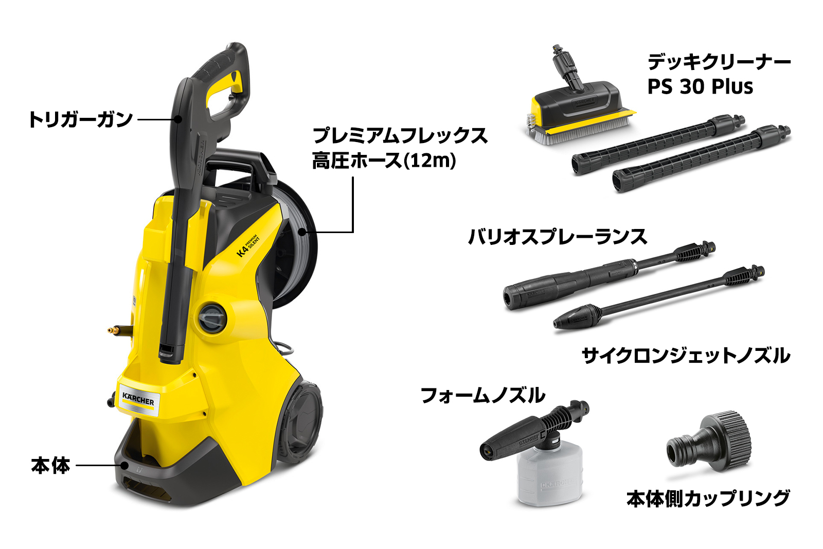 KARCHER K4.900 silent 高圧洗浄機 ジャンク 楽天市場】ケルヒャー k4．900 サイレントの通販