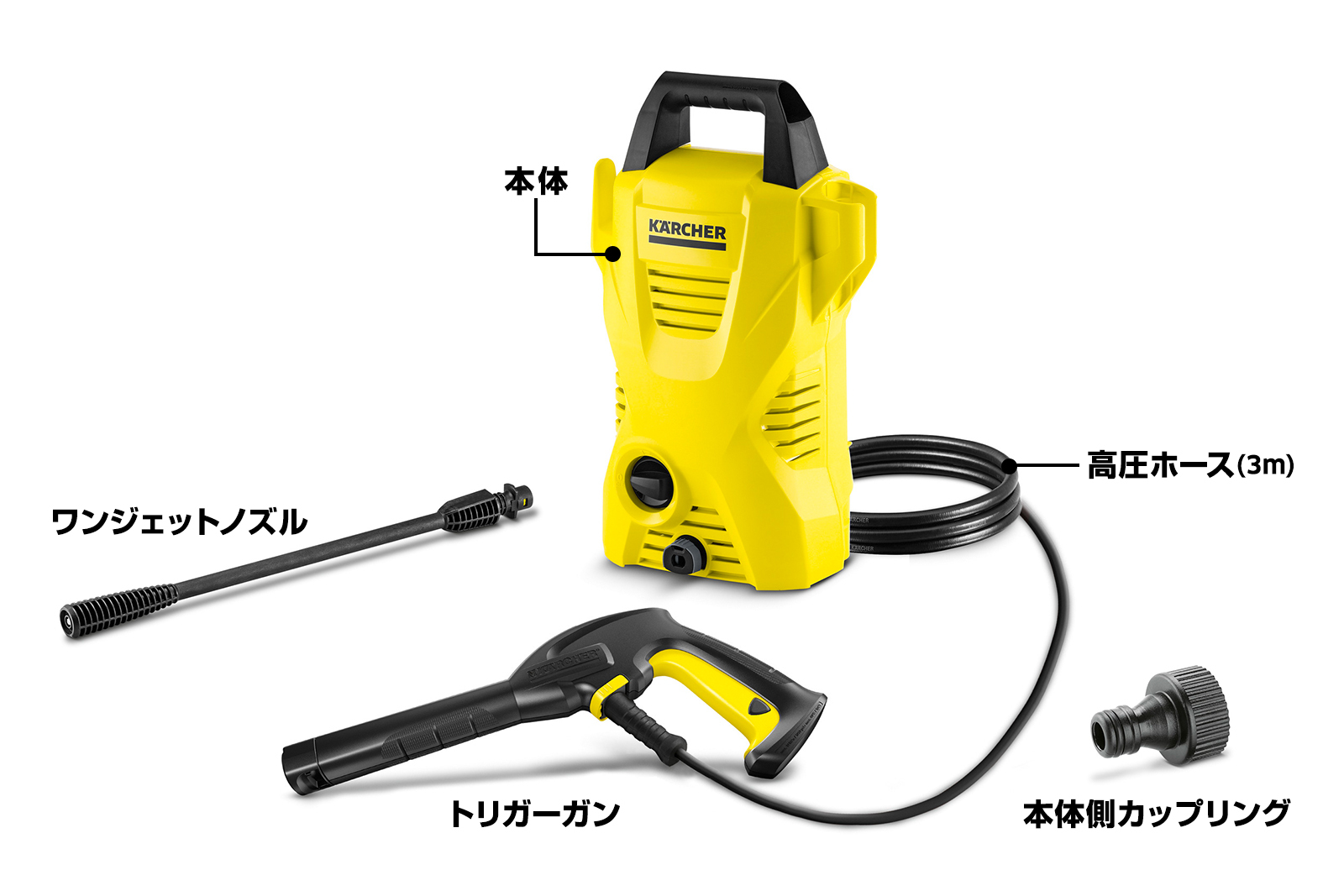 新品・未使用・開封済み　KÄRCHER K1X ケルヒャー　高圧洗浄機　送料込み KARCHER（ケルヒャー） 高圧洗浄機 K 1 X｜K1X｜[通販]ケーズデンキ