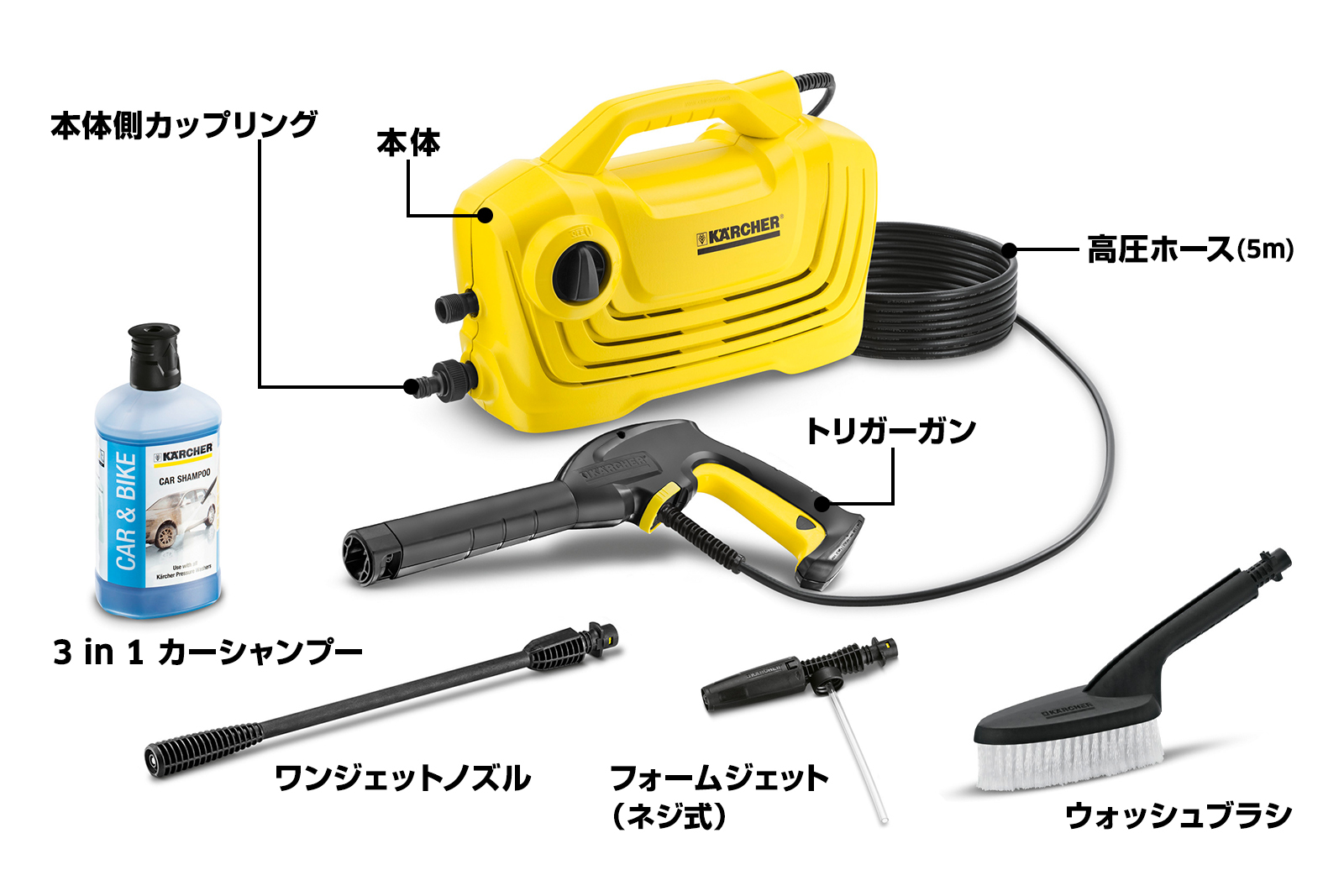 ケルヒャー K2 クラシックプラス カーキット 高圧洗浄機 K 2 クラシック カーキット - 高圧洗浄機（家庭用） | ケルヒャー