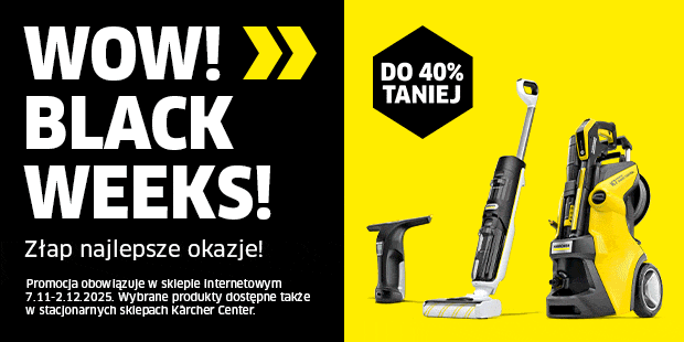 Trwa promocja Black Friday & Black Weeks! Złap najlepsze okazje!
