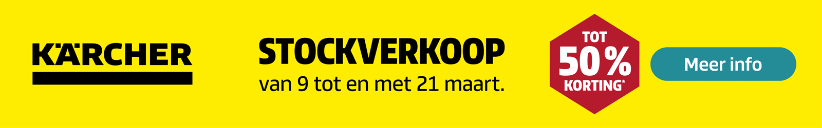 Stockverkoop bij Kärcher