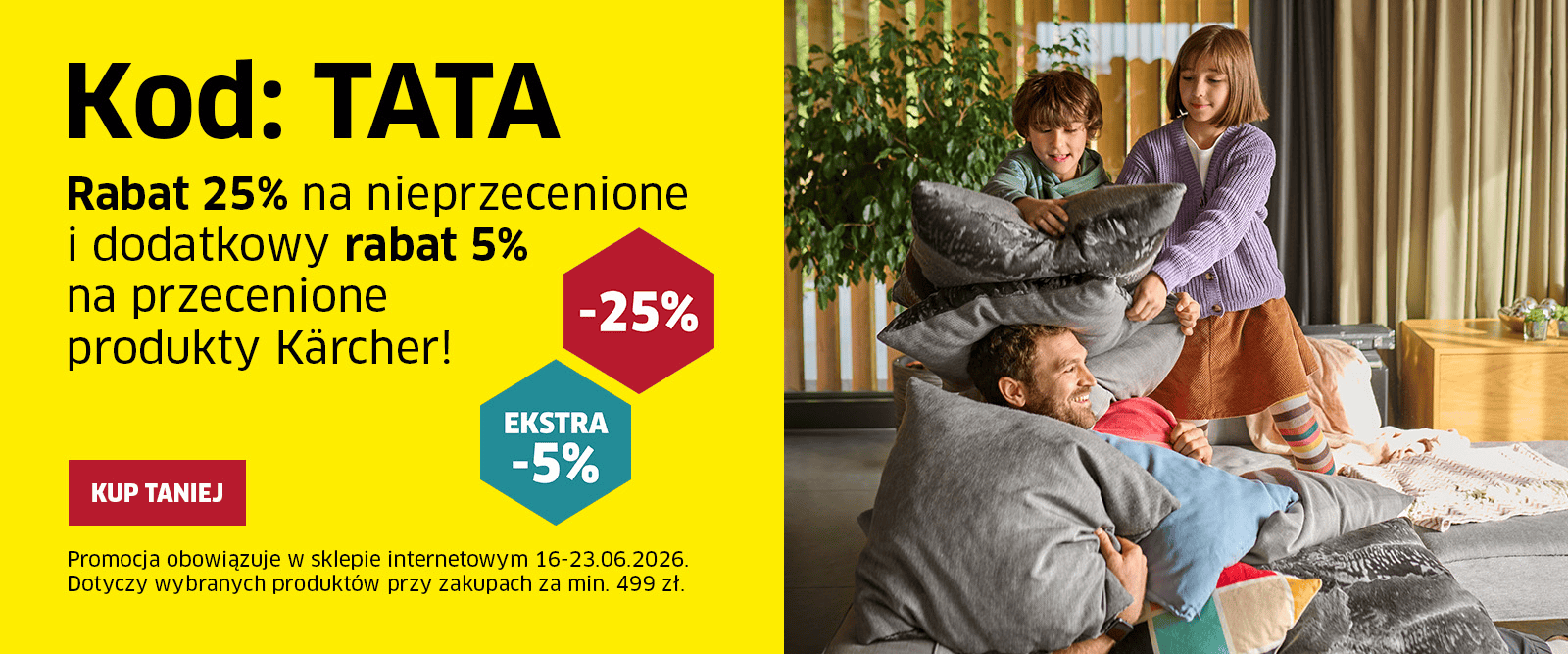 Rabat 25% w karcher.pl z kodem TATA