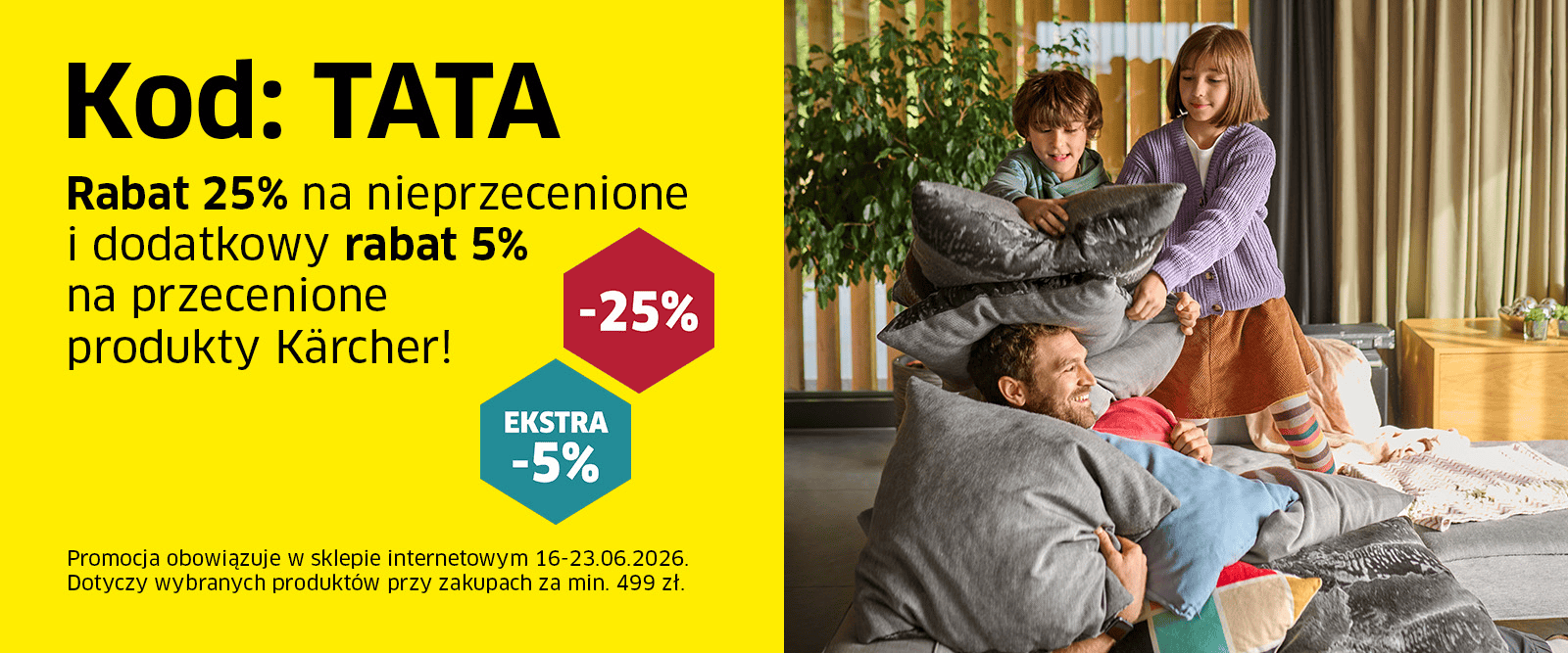 Rabat 25% w karcher.pl z kodem TATA
