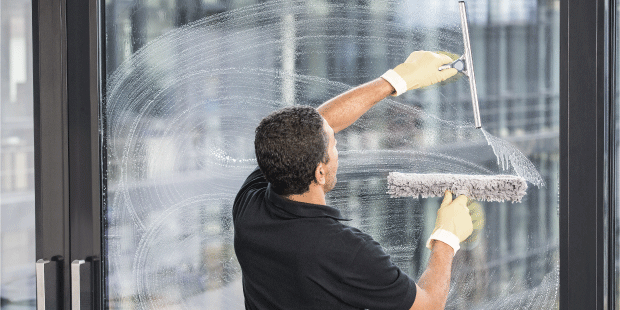 Fensterreinigungsaktion