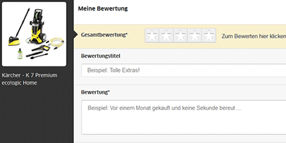 Produktbewertung Produktbewertung Kärcher