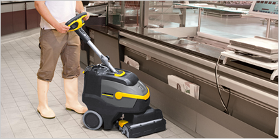 Limpeza de pisos industriais