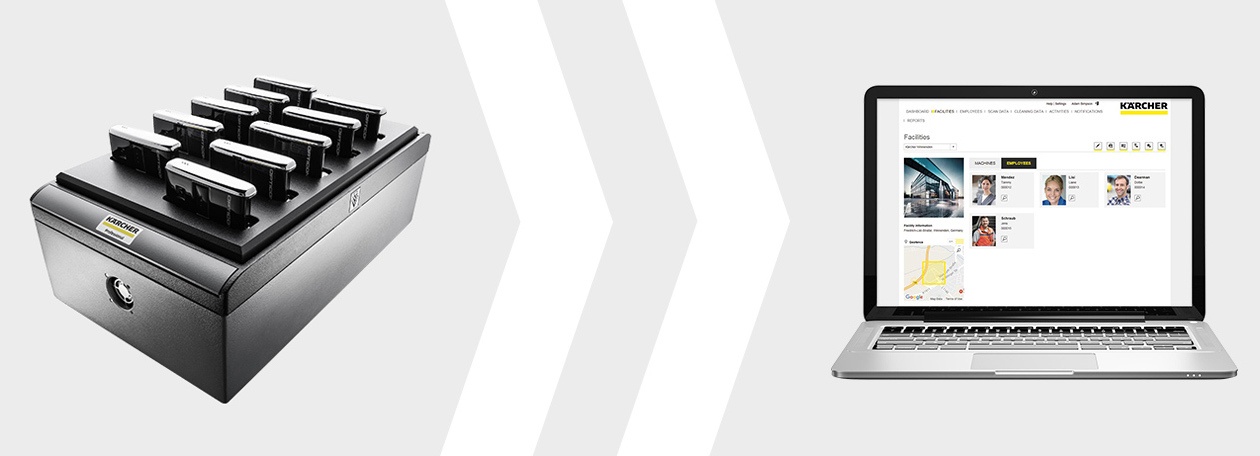 Kaercher Manage Device header Kaercher Manage Device header