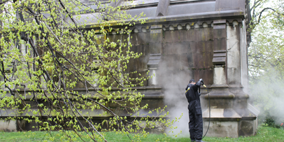 Cleaning-Green-Wood-Cemetary-With-Karcher-Pressure-Washer-3 Cleaning-Green-Wood-Cemetary-With-Karcher-Pressure-Washer