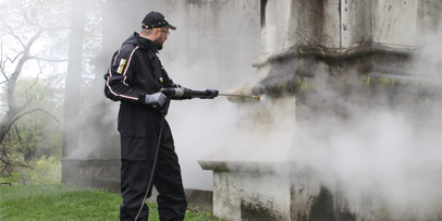 Cleaning-Green-Wood-Cemetary-With-Karcher-Pressure-Washer-5 Cleaning-Green-Wood-Cemetary-With-Karcher-Pressure-Washer