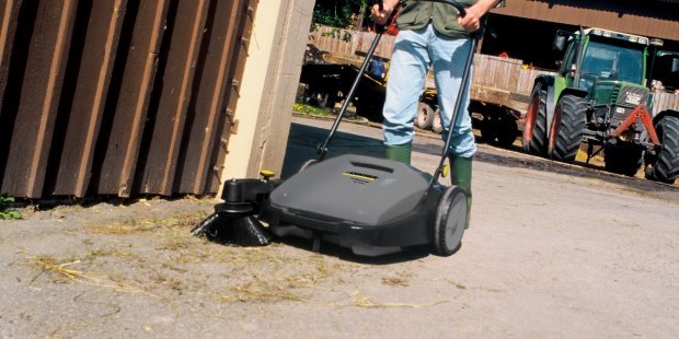 Keep barns and surrounding areas clean with Karcher sweepers