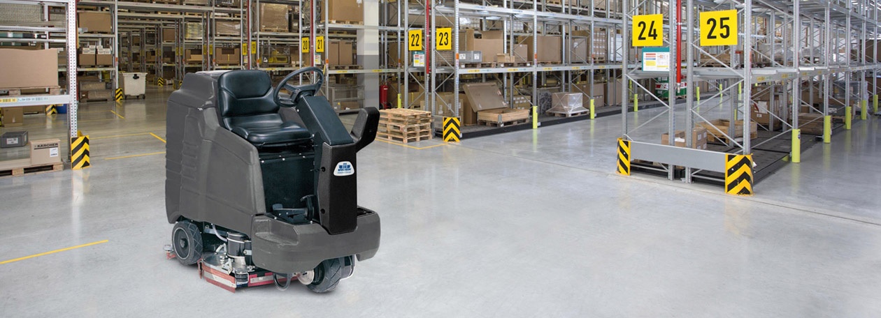 scrubbers - ride on Windsor ride on floor scrubbers are great for large warehouses