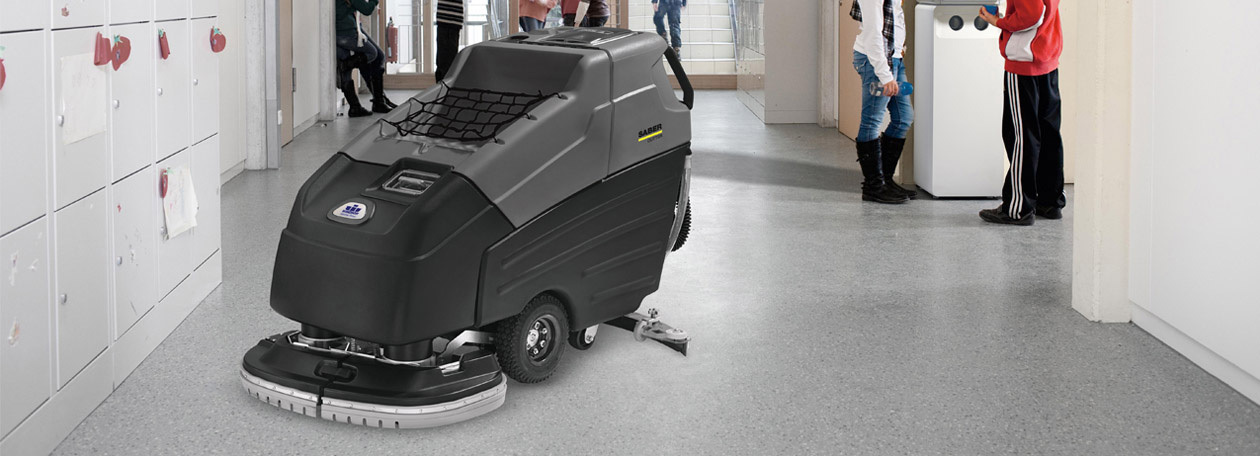 scrubbers - walk behind Windsor walk behind floor scrubbers clean schools and other large areas quickly