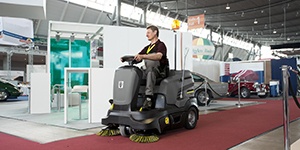 Compact Ride-On Sweeper Clean Now