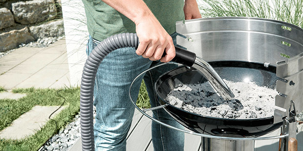 Aschesauger Anwendung Grill