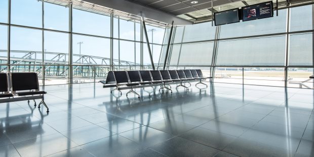 Gate at airport