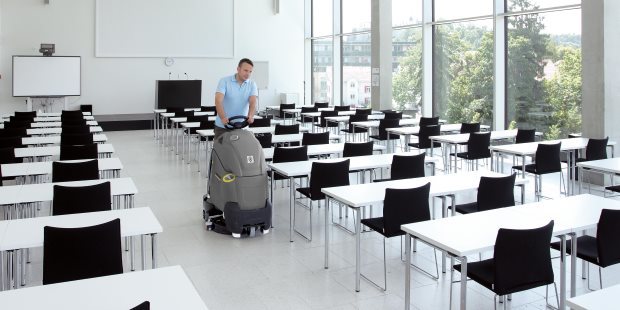 B40 cleaning classroom
