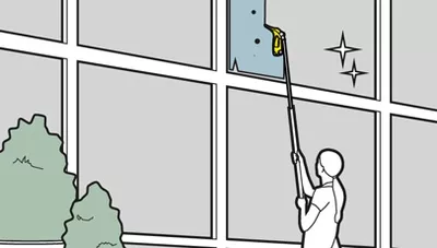Kärcher Tipp zur Reinigung von Fensterscheiben
