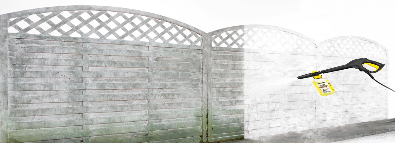 Cleaning walls with help of a high pressure cleaning Cleaning walls with help of a high pressure cleaning