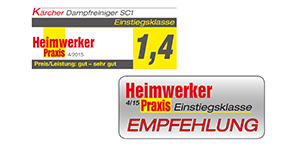 HWP SC 1 300x150 Ocenění parního čističe časopisem Heimwerker Praxis