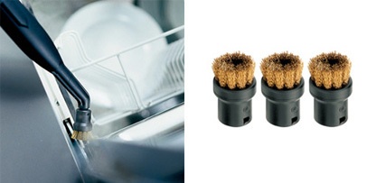img_08_brush_shinchu ケルヒャースチームクリーナー アクセサリー ブラシ 4個組(赤2個 黒2個)
